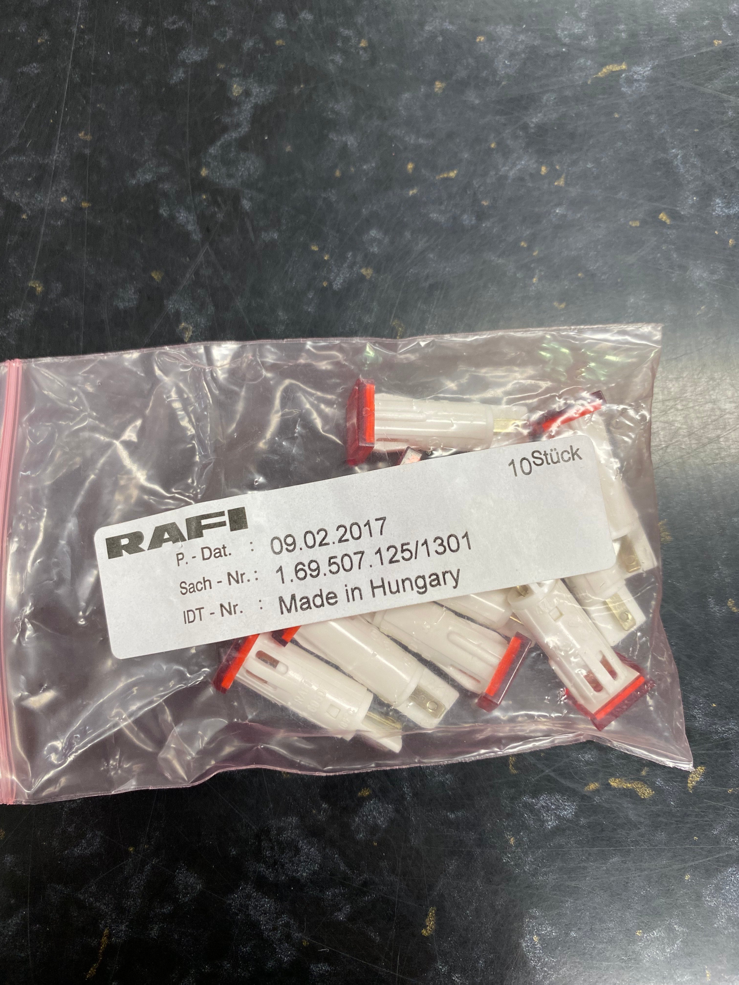 RAFI 1.69.507.125/1301 Signal Lamp Filament Square - 10 Pack