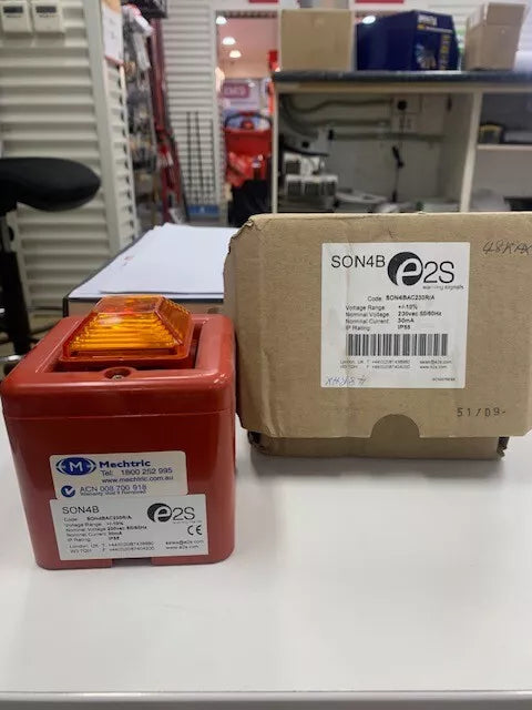 ELECTRONIC SOUNDER-BEACON RED/AMBER